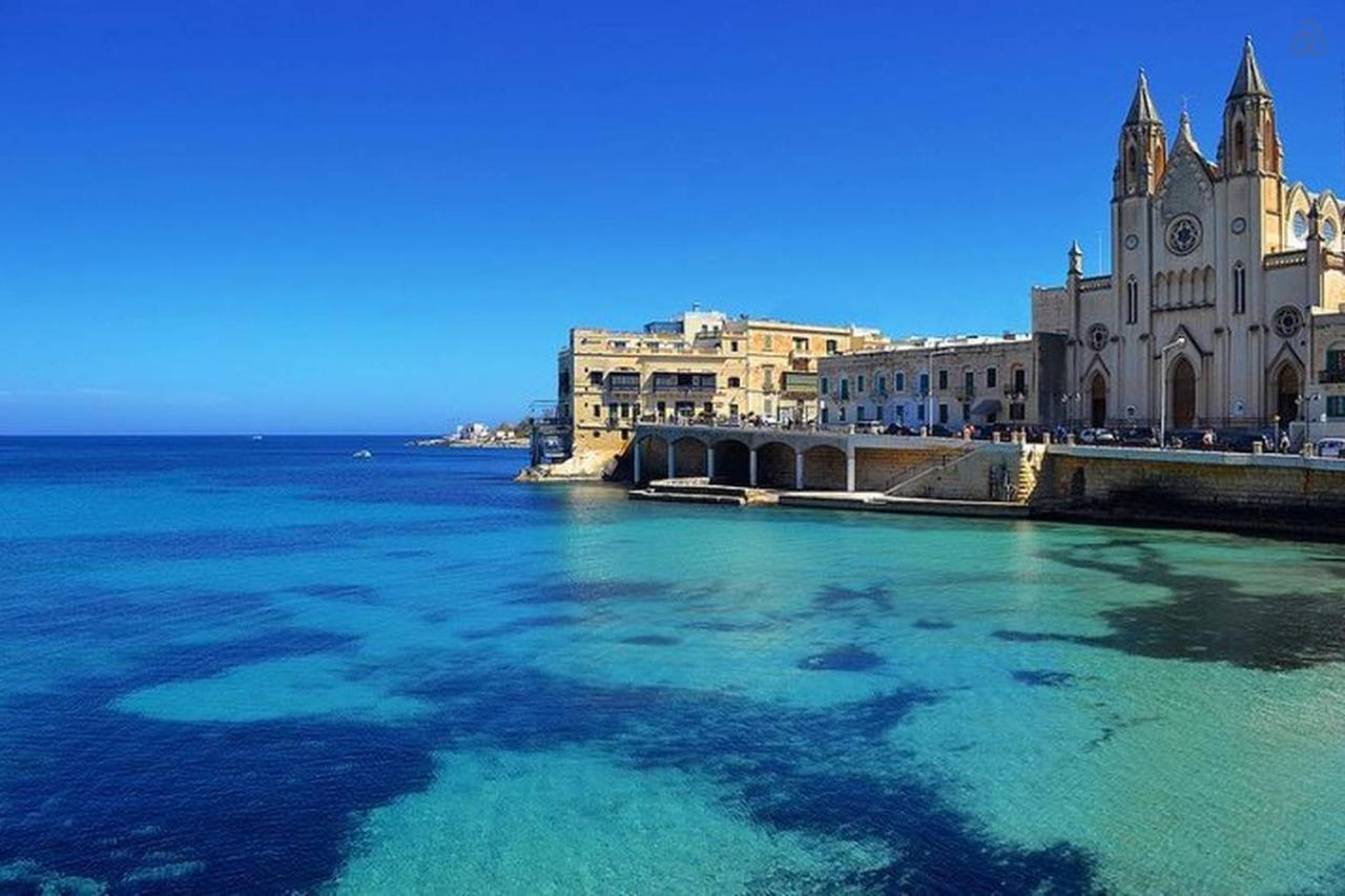 Splendid 2Br Apartment, Steps To St Georges Bay San Ġiljan Exterior foto